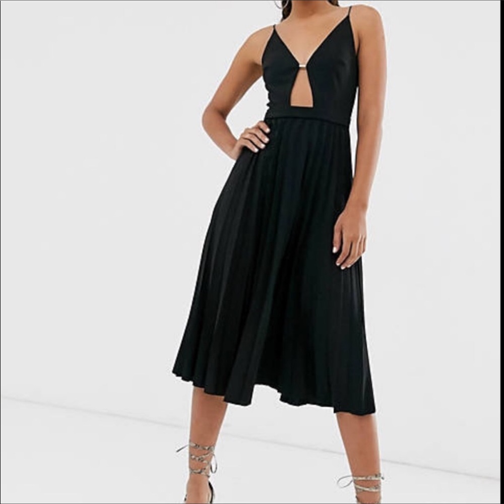 NWT Black Midi Dress